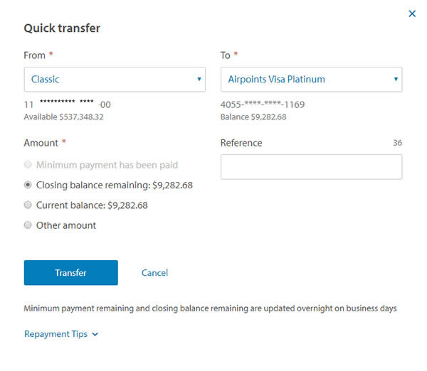 Quick Transfer Funds Pay Now To Credit Card - 